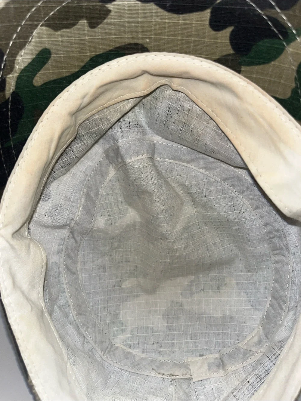 Source Unknown Green Camouflage Military Patch Cap